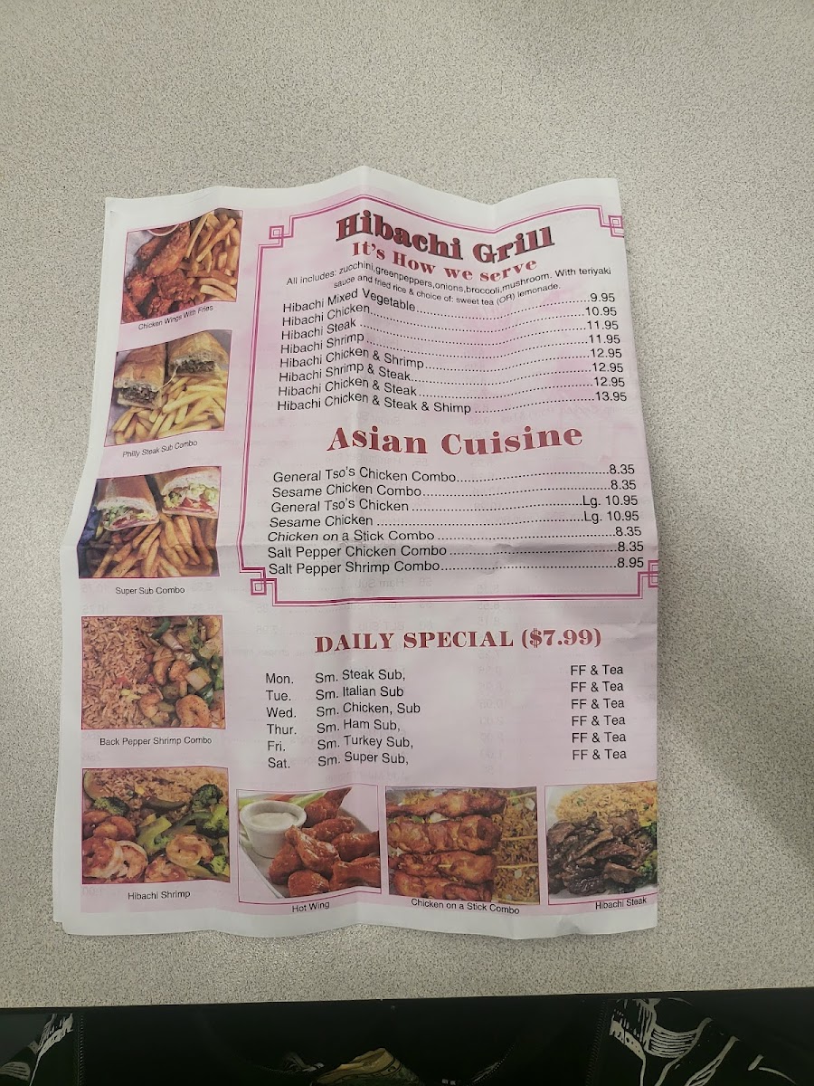 Menu Aggie's Hot Subs-1