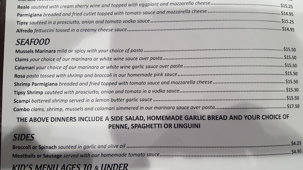 Menu Agostino's Pizza & Pasta-5