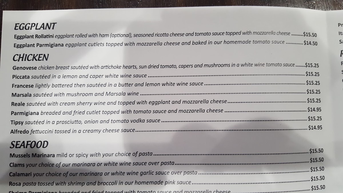 Menu Agostino's Pizza & Pasta-9