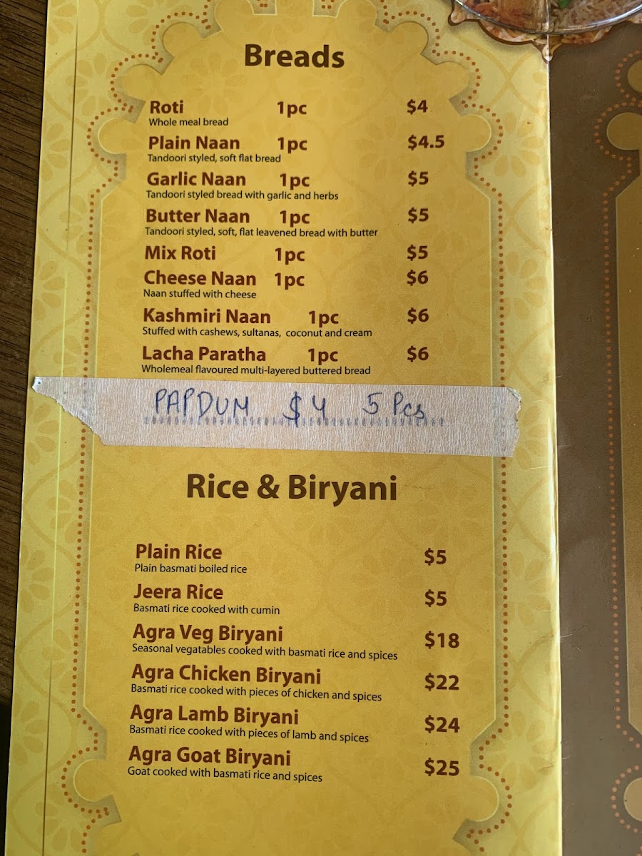 Menu Agra Sweets-7
