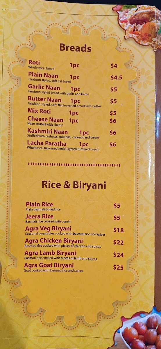 Menu Agra Sweets-9