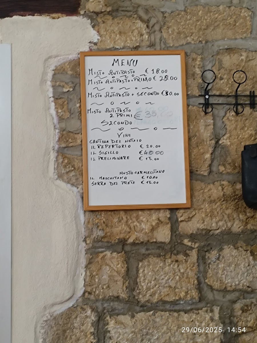 Menu Agriturismo Masseria Sett'anni-1