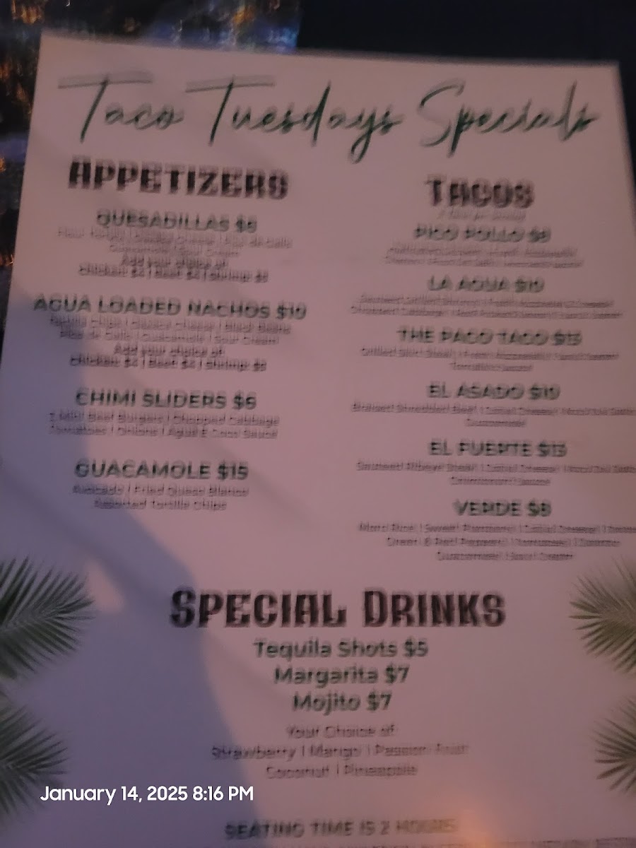 Menu Agua É Coco Bar & Grill-4