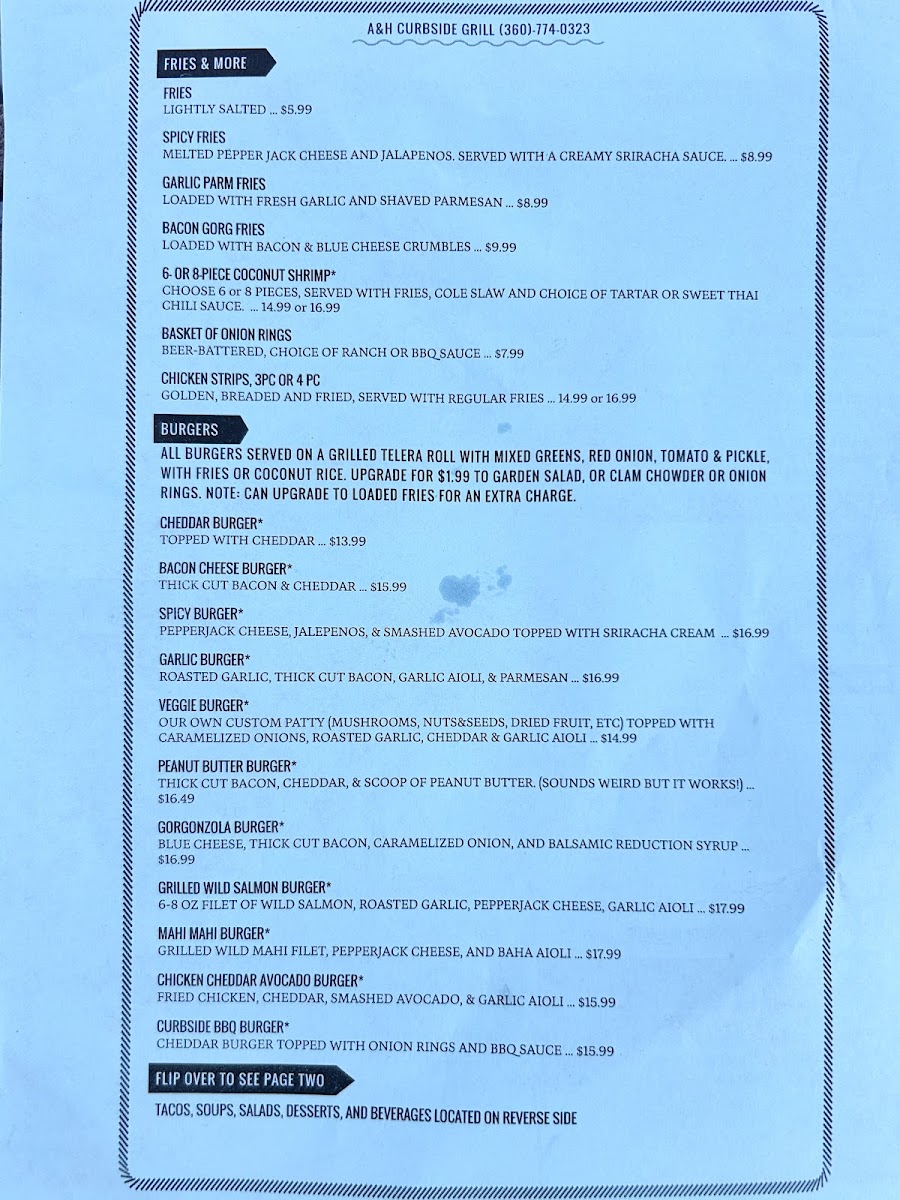 Menu A&h Curbside Grill-1