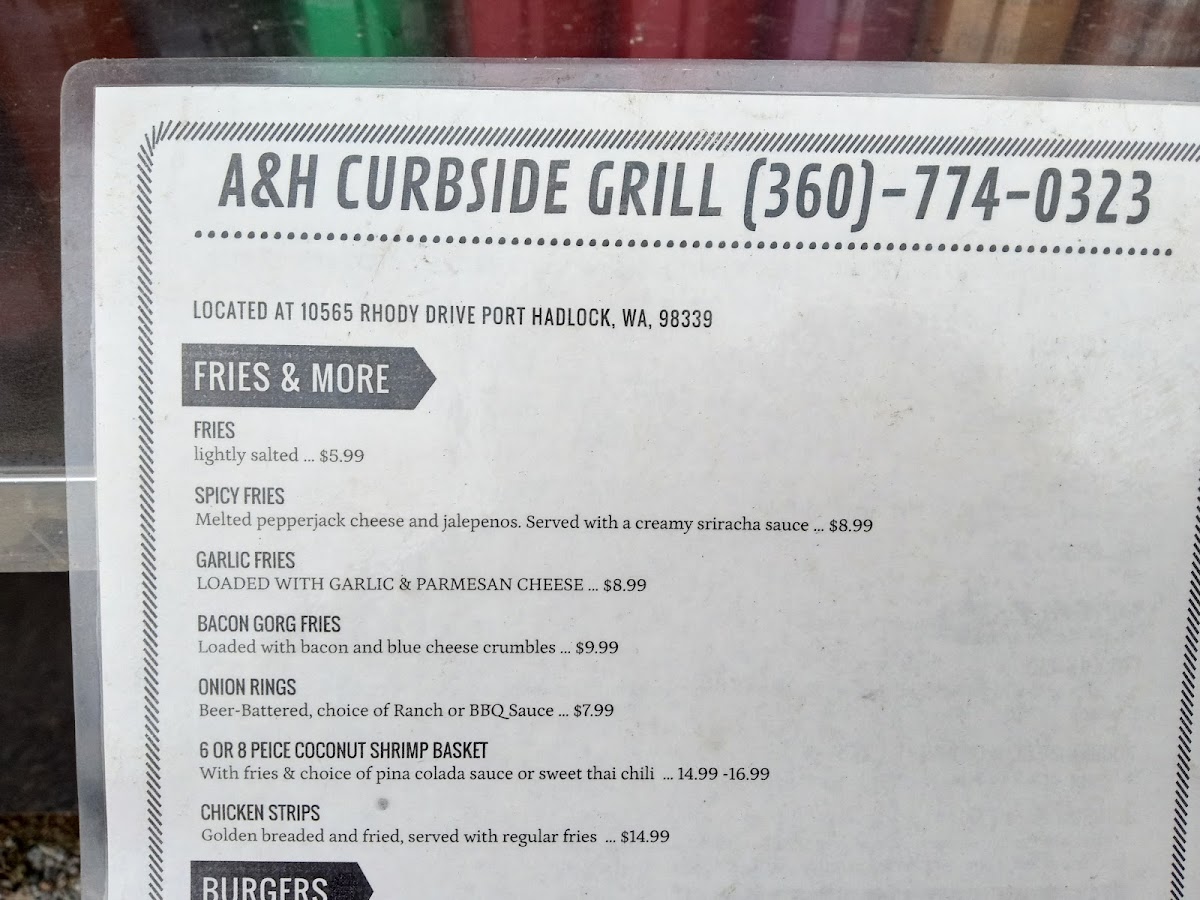 Menu A&h Curbside Grill-10