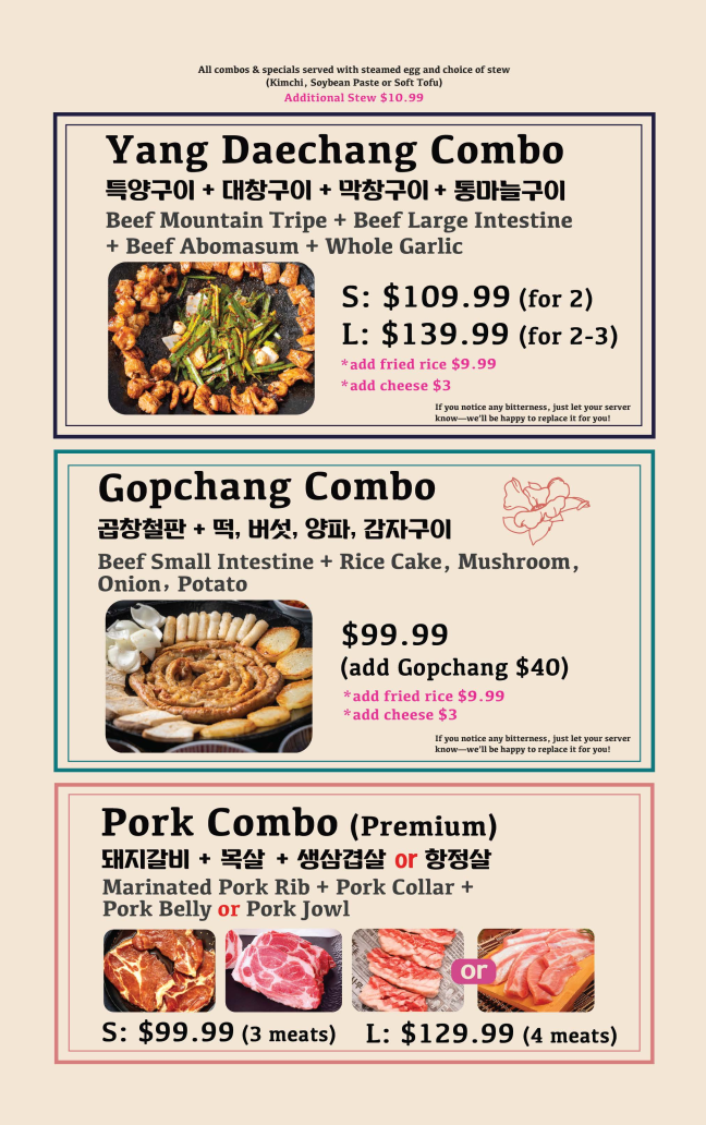Menu Ahgassi Korean Barbecue-1