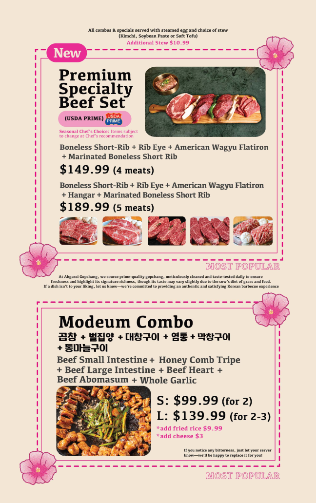 Menu Ahgassi Korean Barbecue-2