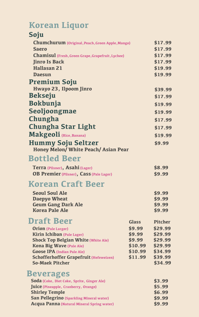 Menu Ahgassi Korean Barbecue-9