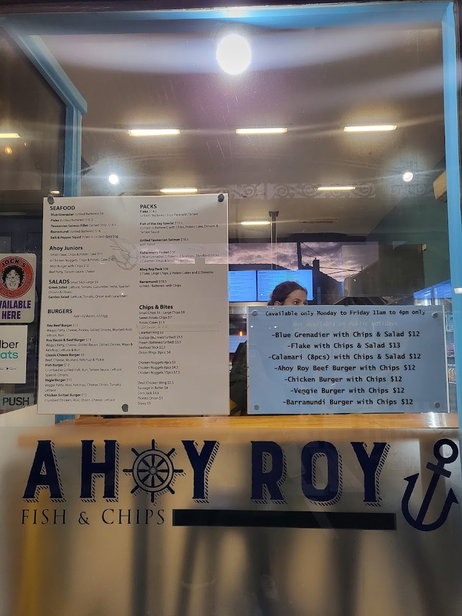 Menu Ahoy Roy Fish And Chips-10