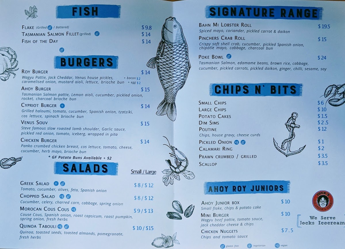 Menu Ahoy Roy Fish And Chips-5