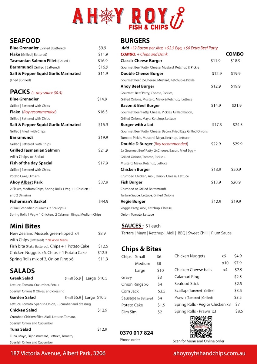 Menu Ahoy Roy Fish And Chips-7