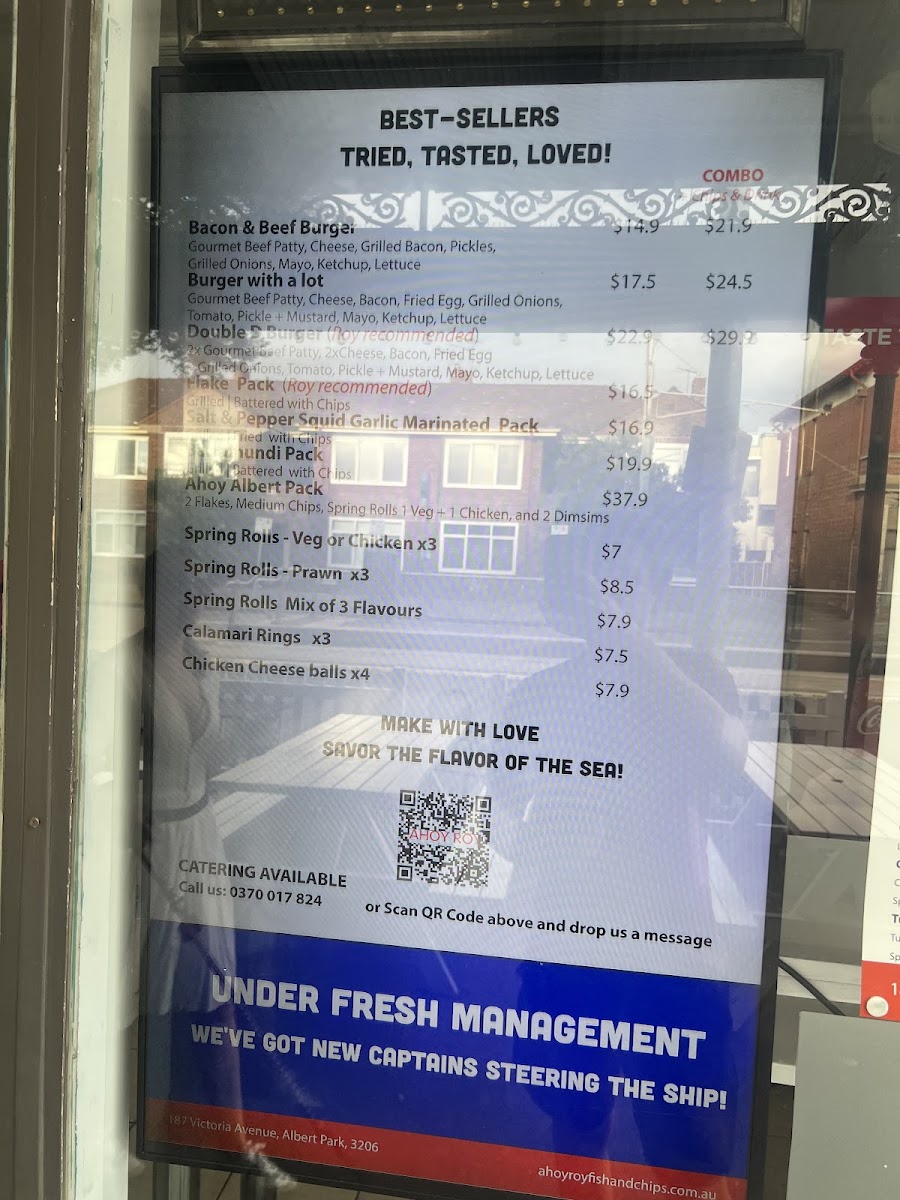Menu Ahoy Roy Fish And Chips-9