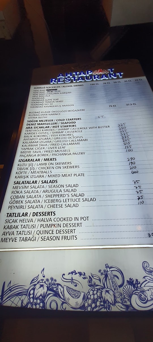 Menu Ahtapot Restaurant-2