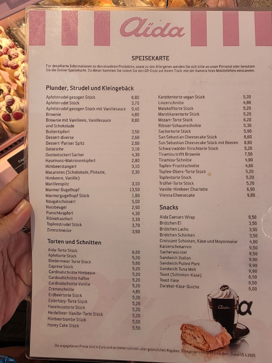 Menu Aida - Café-Konditorei-10