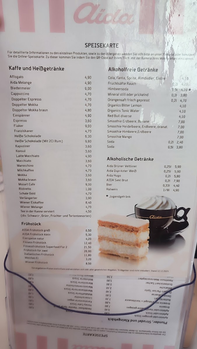 Menu Aida - Café-Konditorei-2