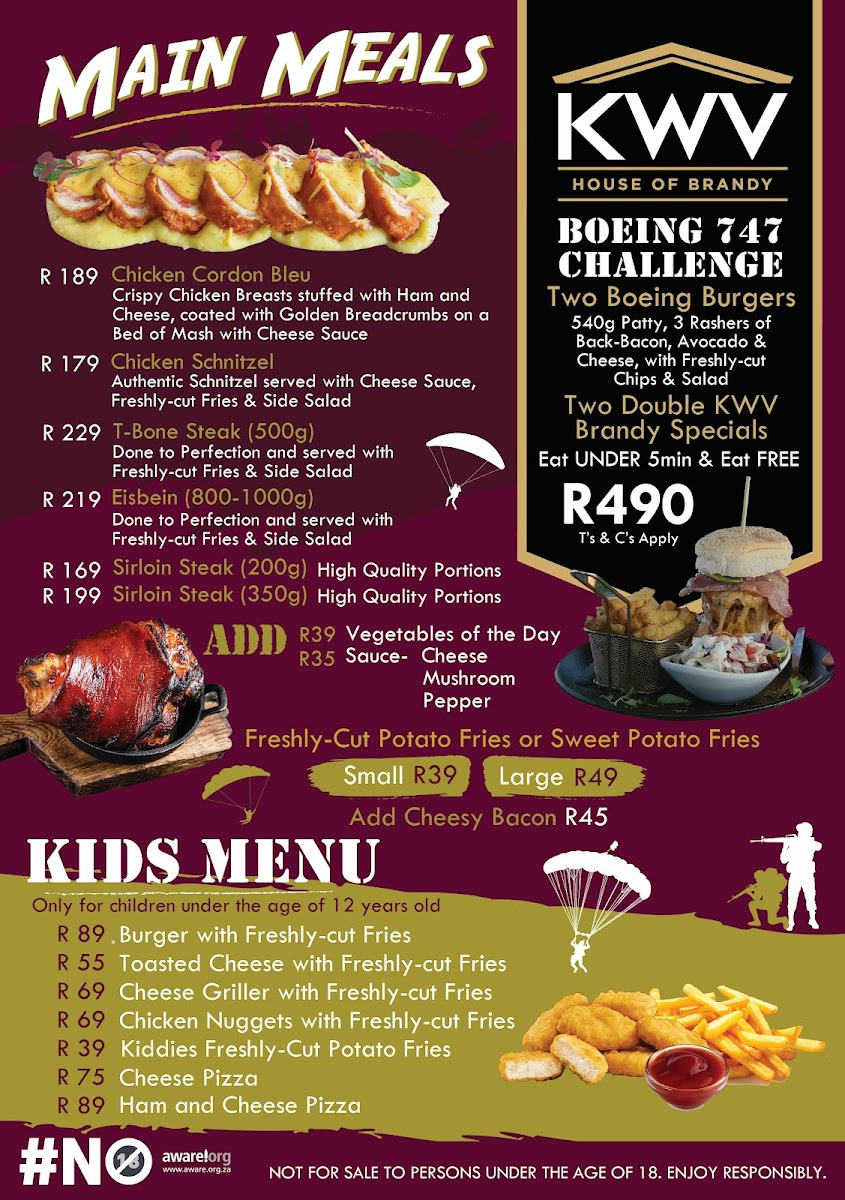 Menu Airborne Cafe Fatp-7
