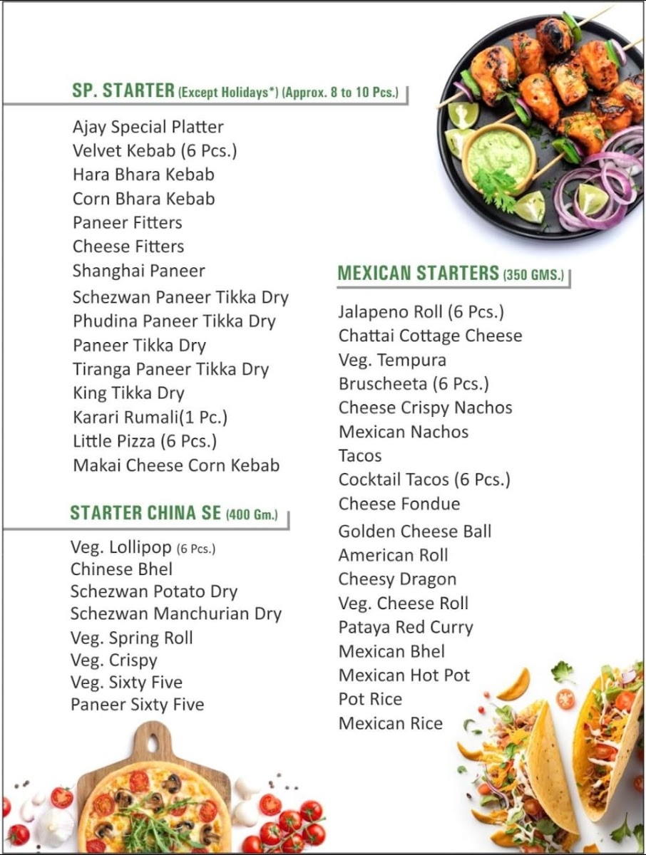 Menu Ajay Intercontinental Restaurant-2