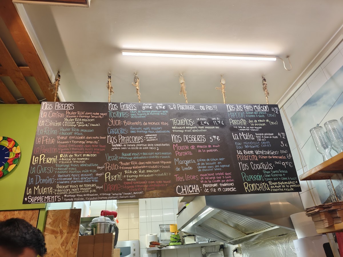 Menu Aji Dulce Restaurant Venezuelien-2