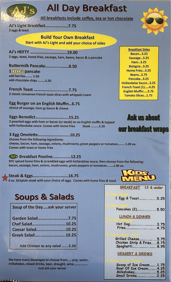 Menu Aj's Lounge & Restaurant-2