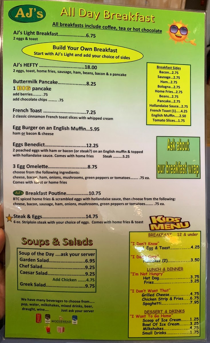 Menu Aj's Lounge & Restaurant-5