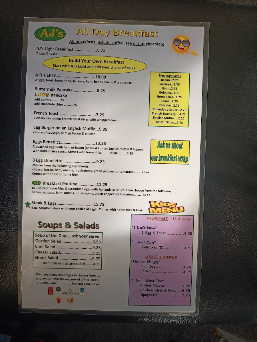 Menu Aj's Lounge & Restaurant-8