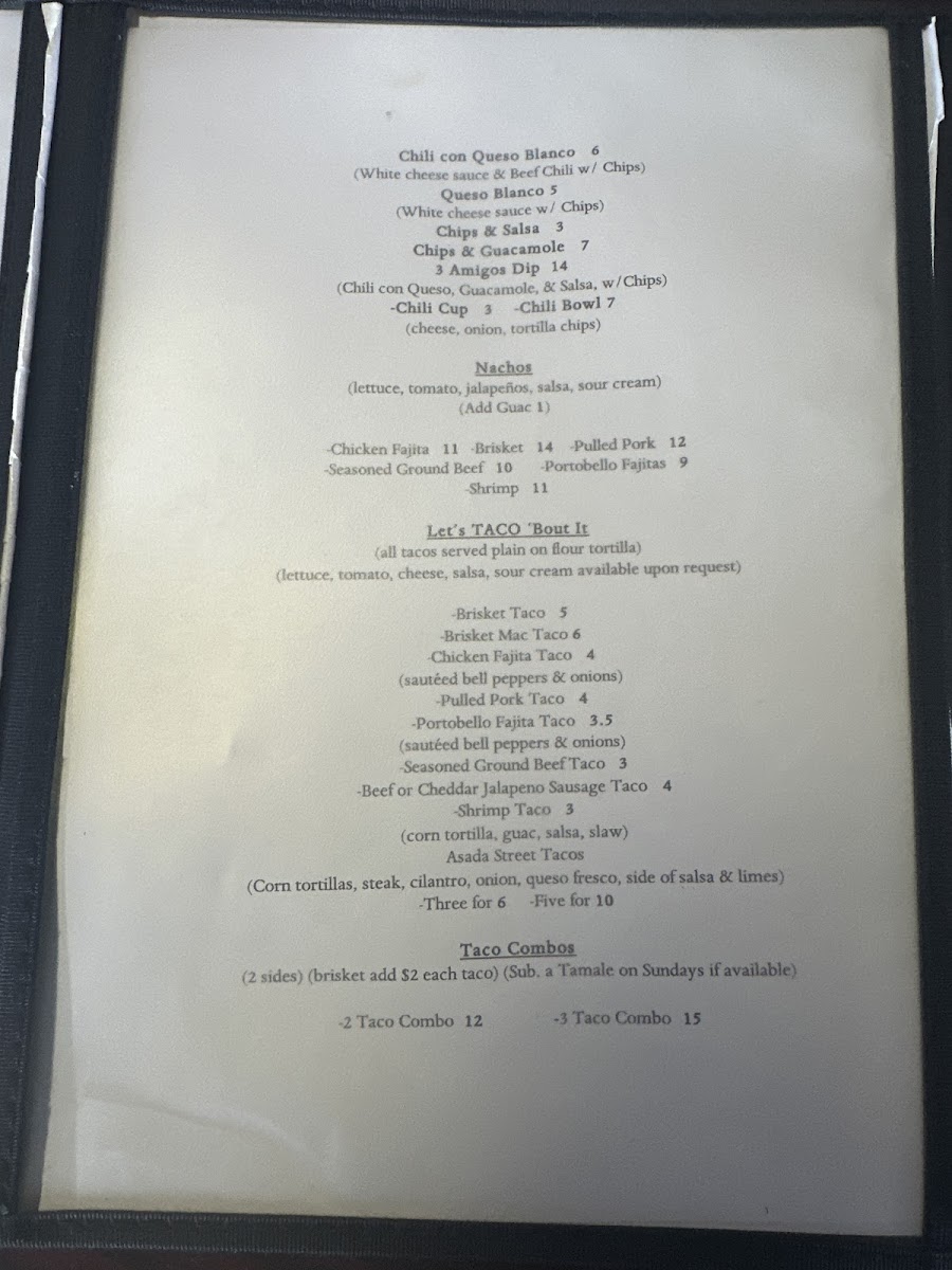 Menu Aj’S Tex-Mex & Bbq-5