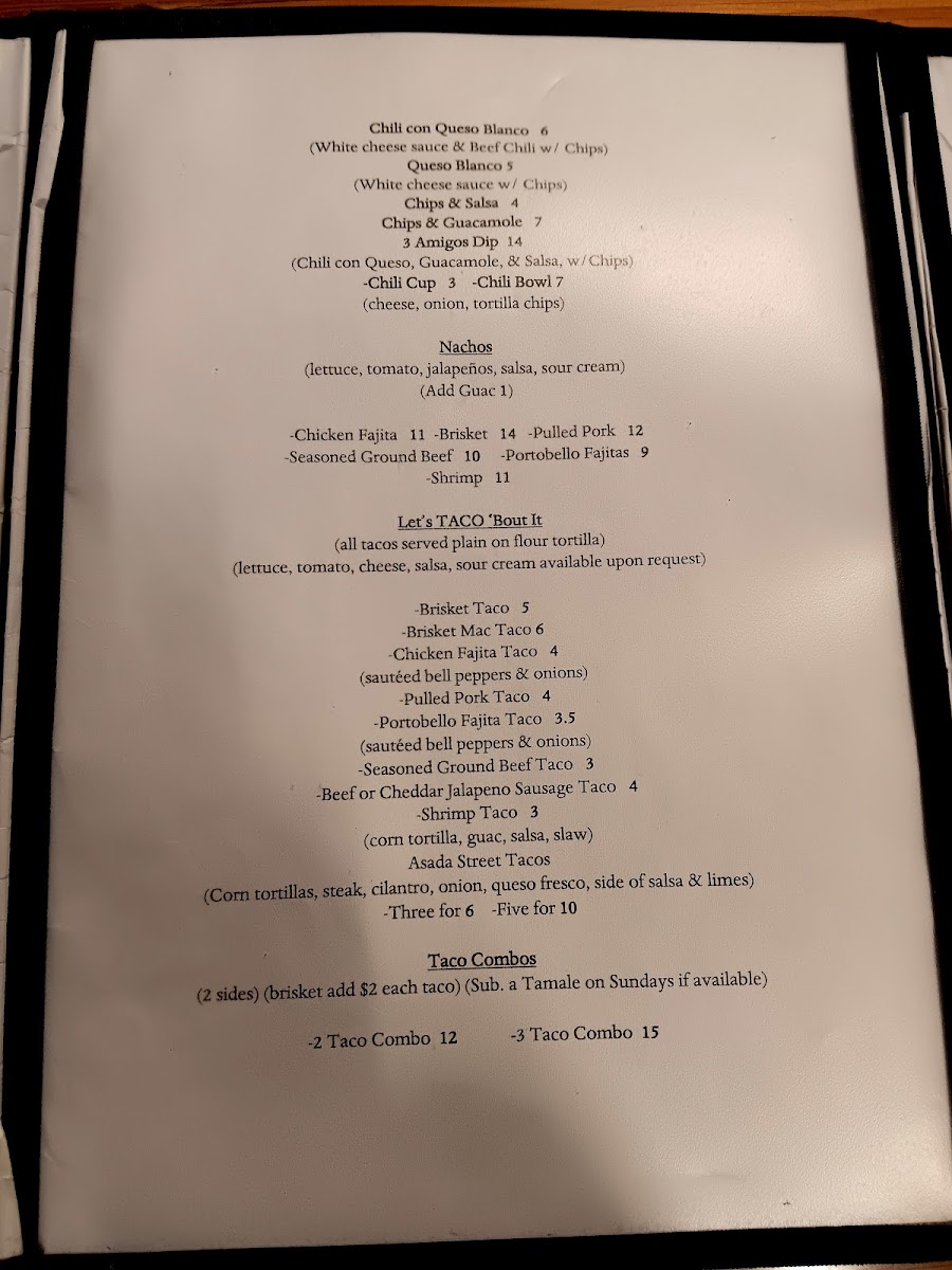 Menu Aj’S Tex-Mex & Bbq-8