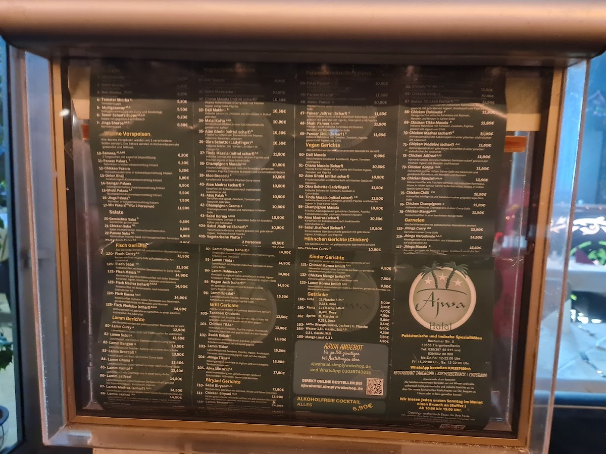 Menu Ajwa Halal Pakistanische Und Indische Spezialitäten-2