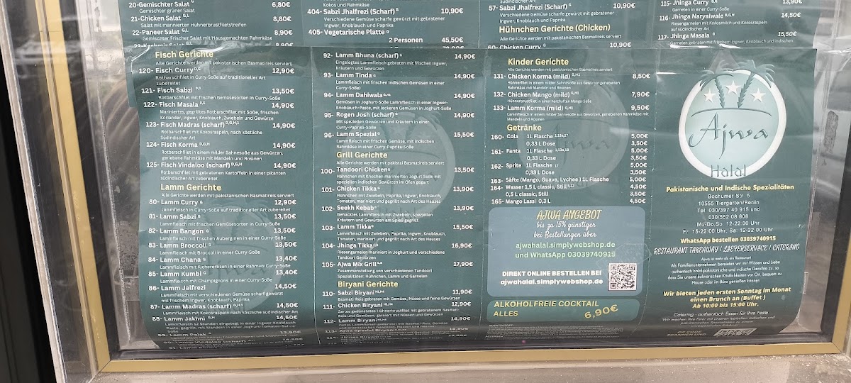 Menu Ajwa Halal Pakistanische Und Indische Spezialitäten-6