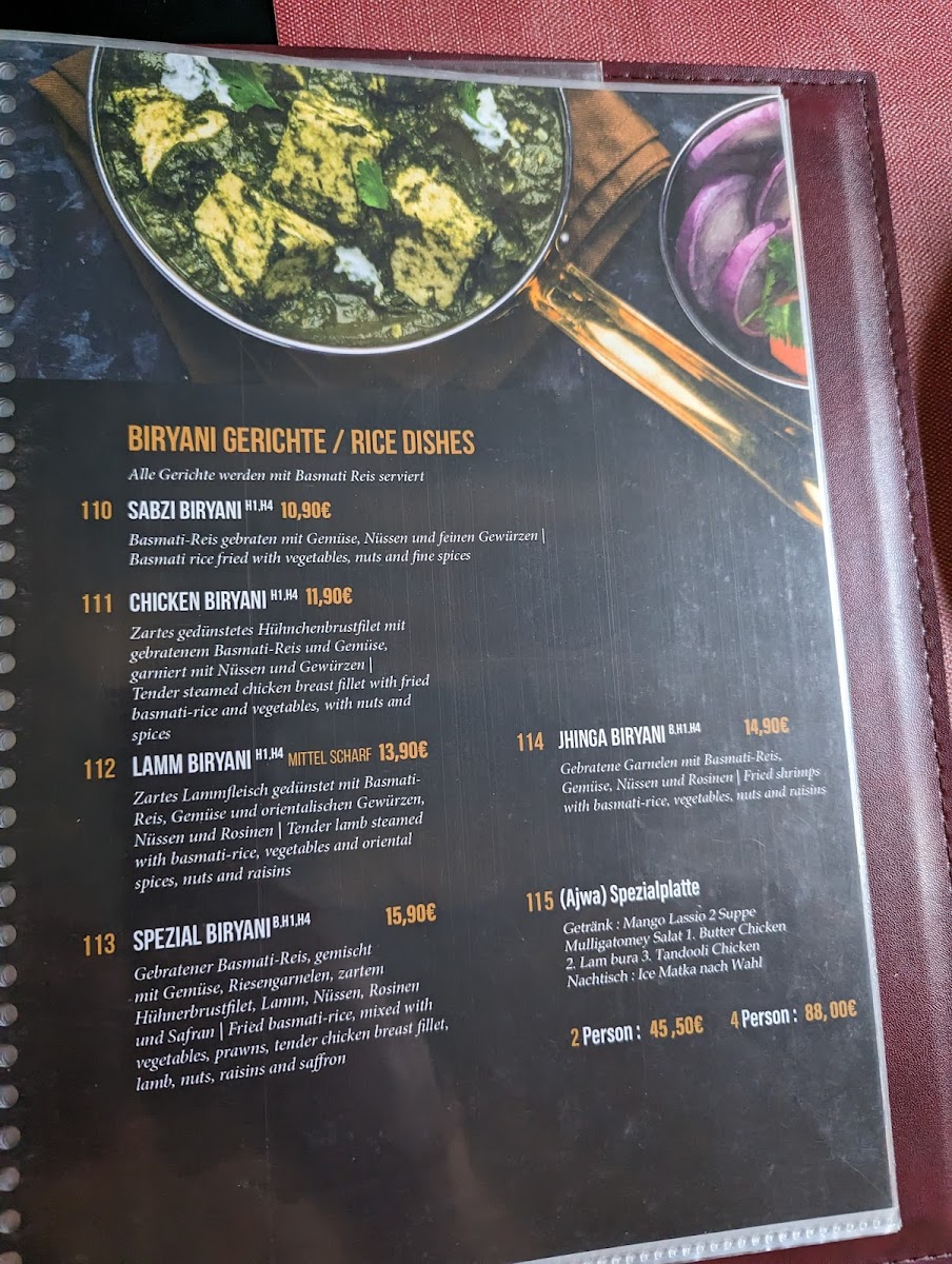 Menu Ajwa Halal Pakistanische Und Indische Spezialitäten-9