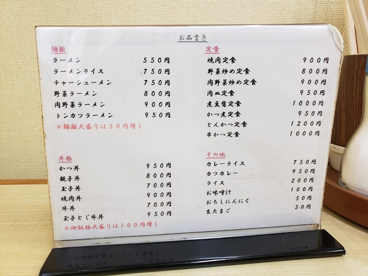 Menu Akachochin-10