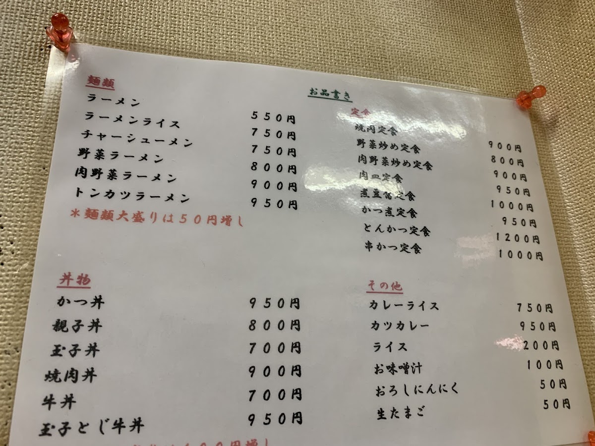 Menu Akachochin-9