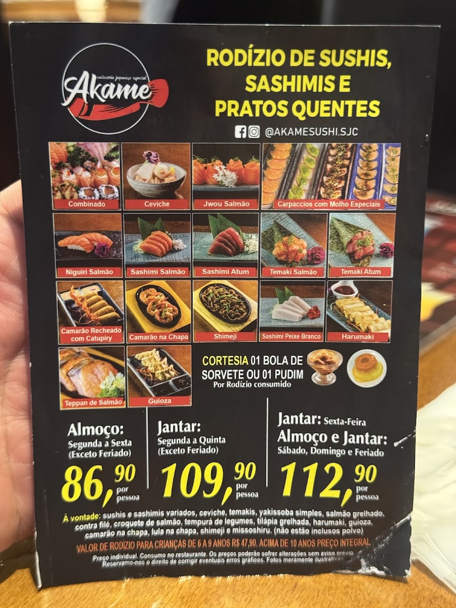 Menu Akame Sushi - São José Dos Campos-1