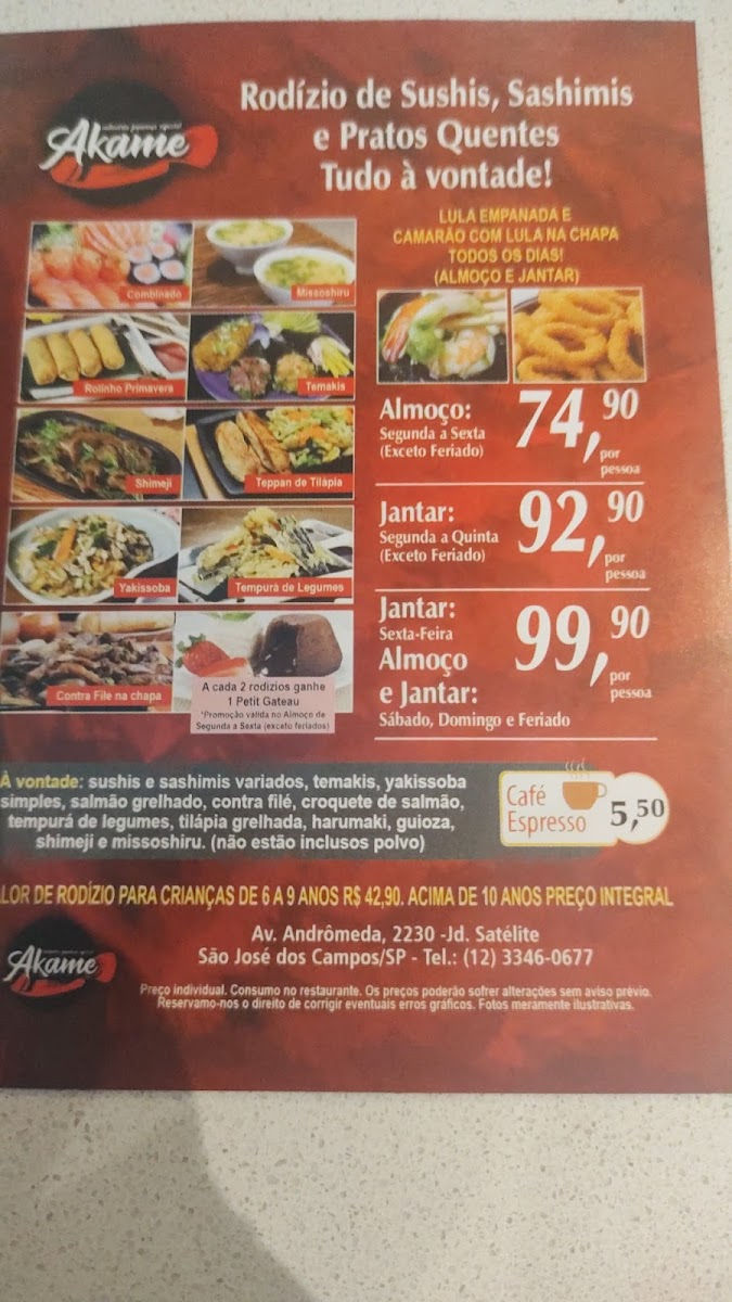 Menu Akame Sushi - São José Dos Campos-6