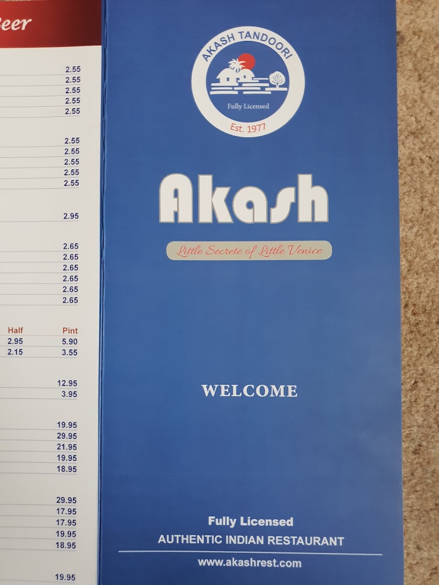 Menu Akash-10