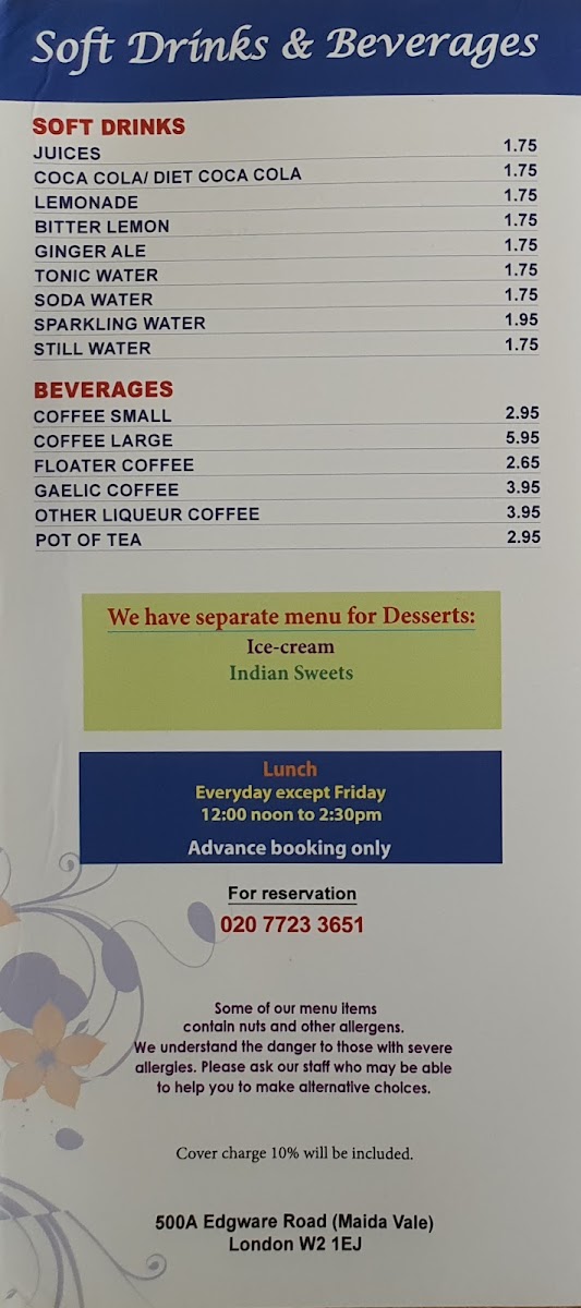 Menu Akash-9