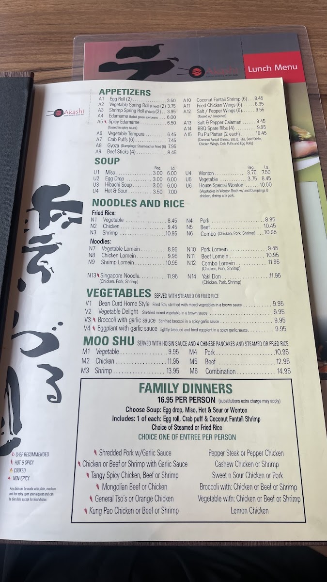 Menu Akashi-2