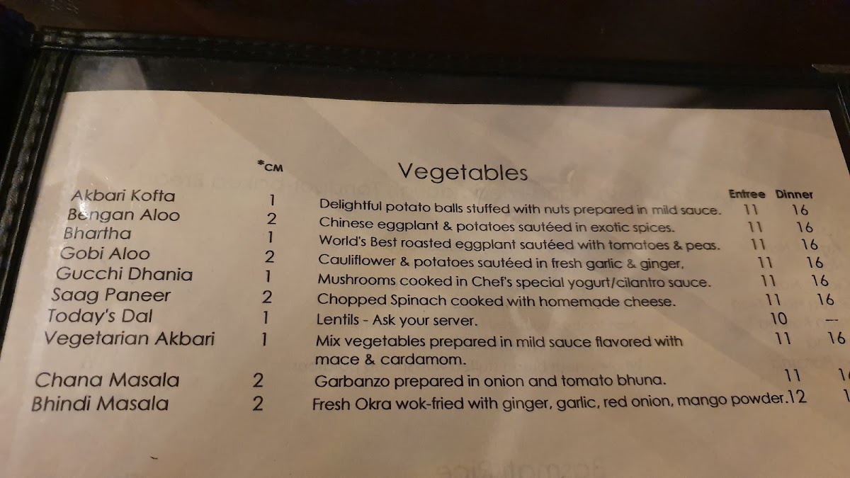 Menu Akbar Cuisine Of India-5