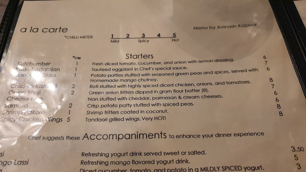 Menu Akbar Cuisine Of India-9