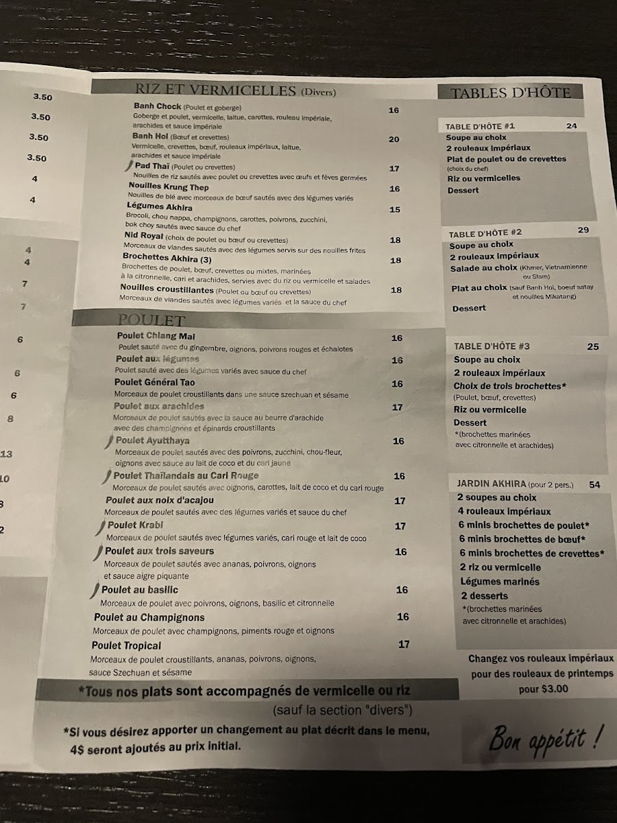 Menu Akhira-5