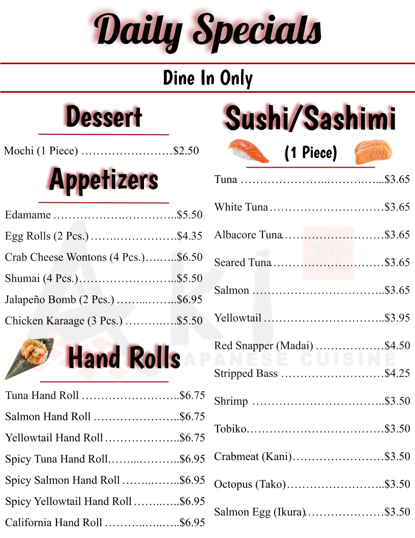 Menu Aki Japanese Cuisine-3