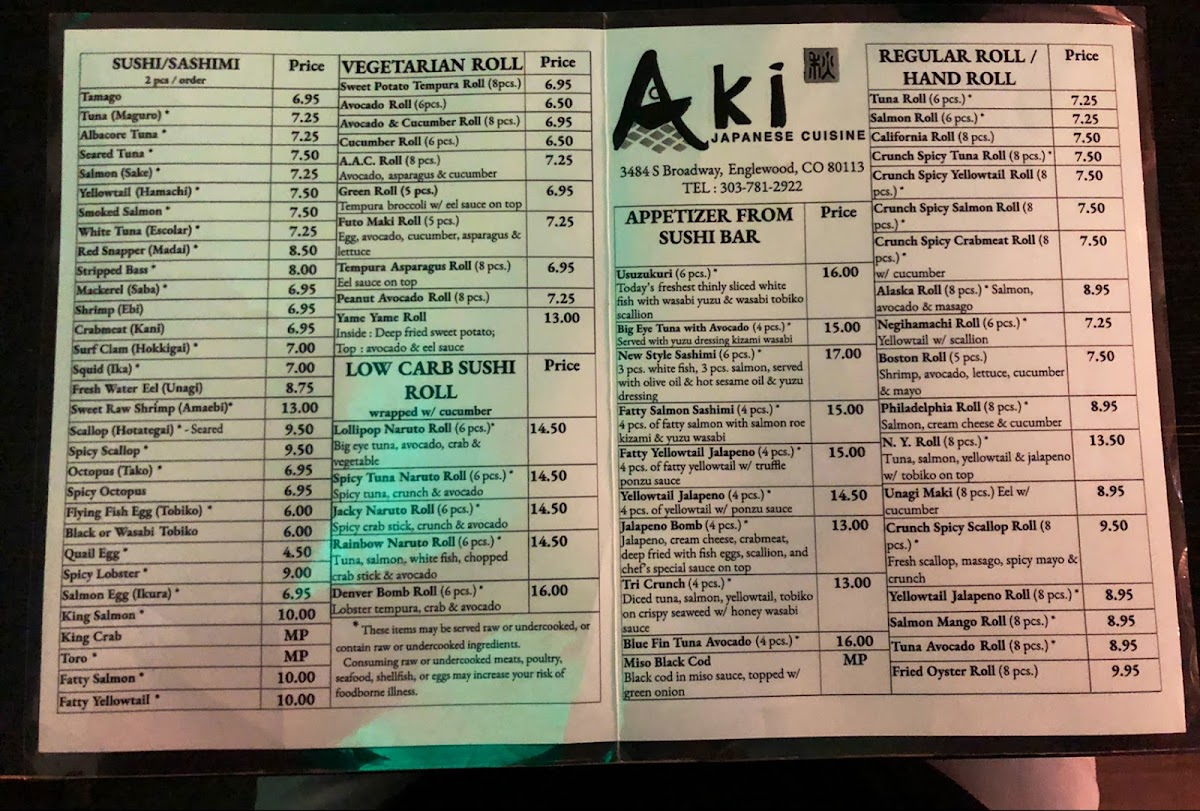 Menu Aki Japanese Cuisine-9