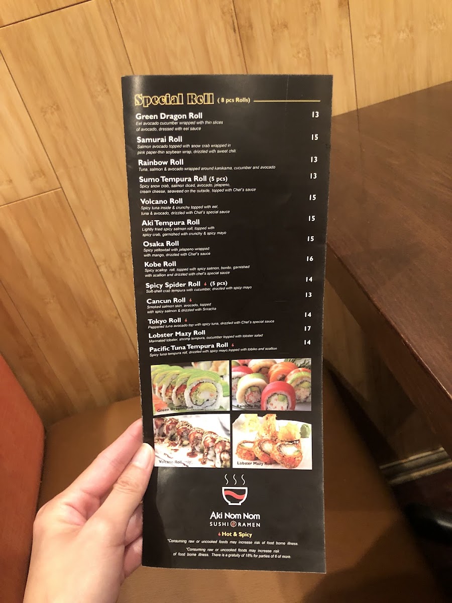Menu Aki Nom Nom Sushi And Ramen-9