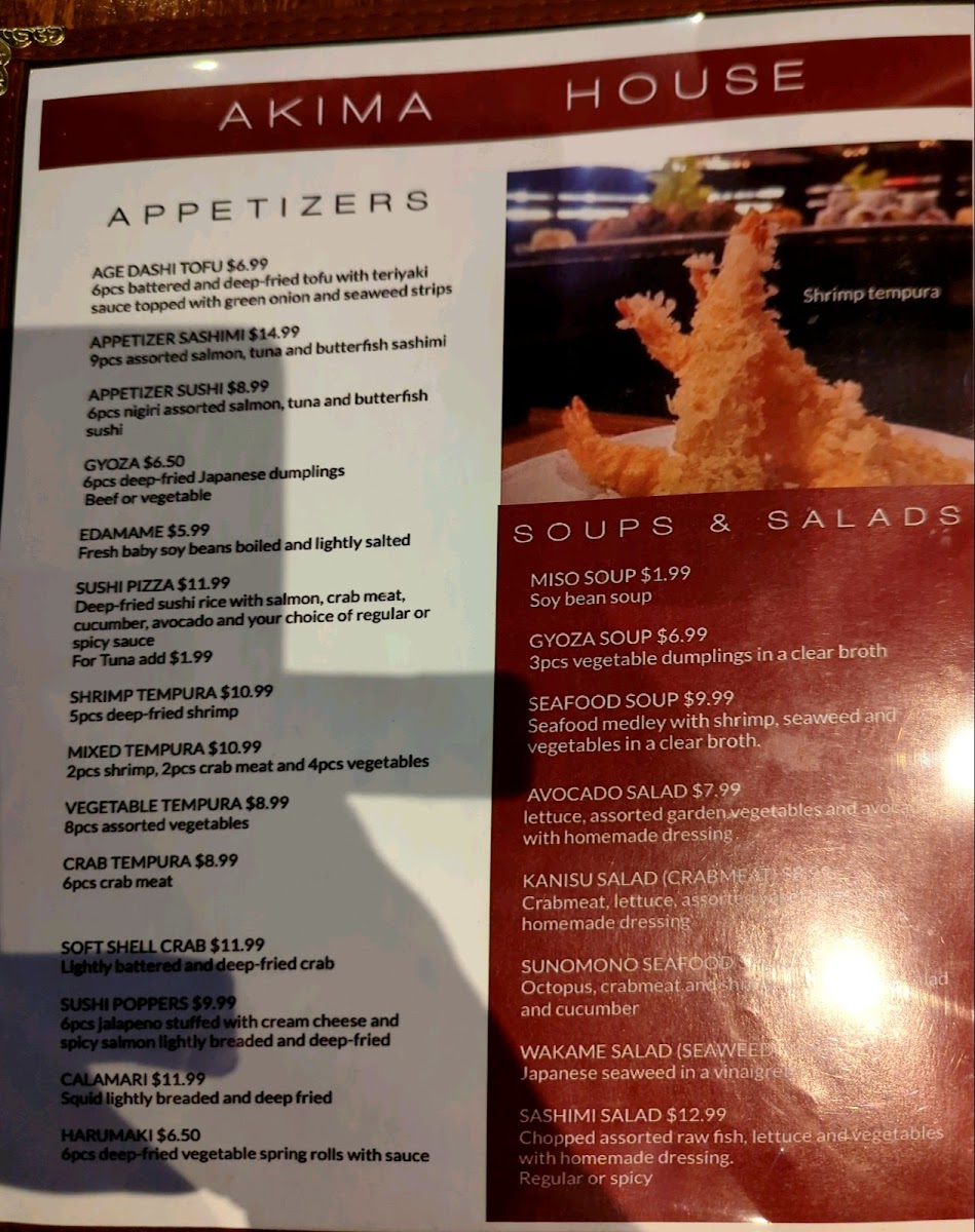 Menu Akima House-9