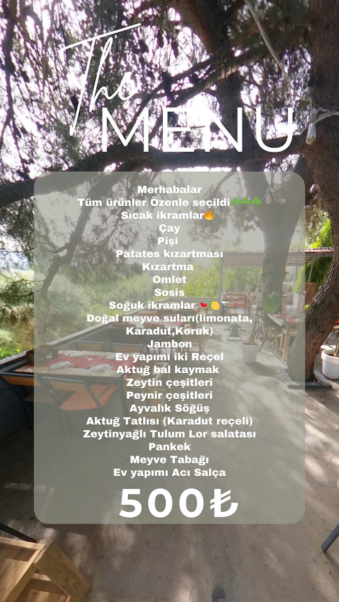 Menu Aktuğ Köy Kahvaltısı-En Iyi Kahvaltı Restoran-1