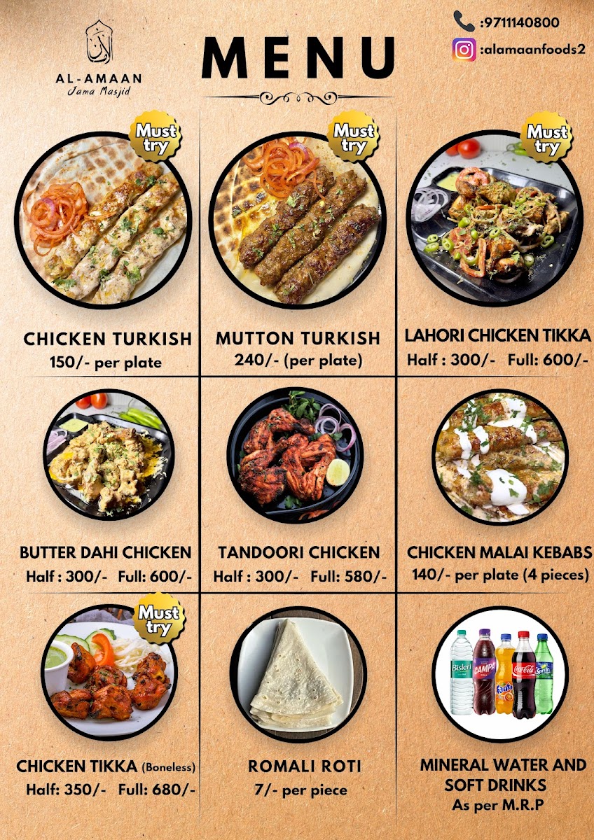 Menu Al-Amaan Kebabs And More-2
