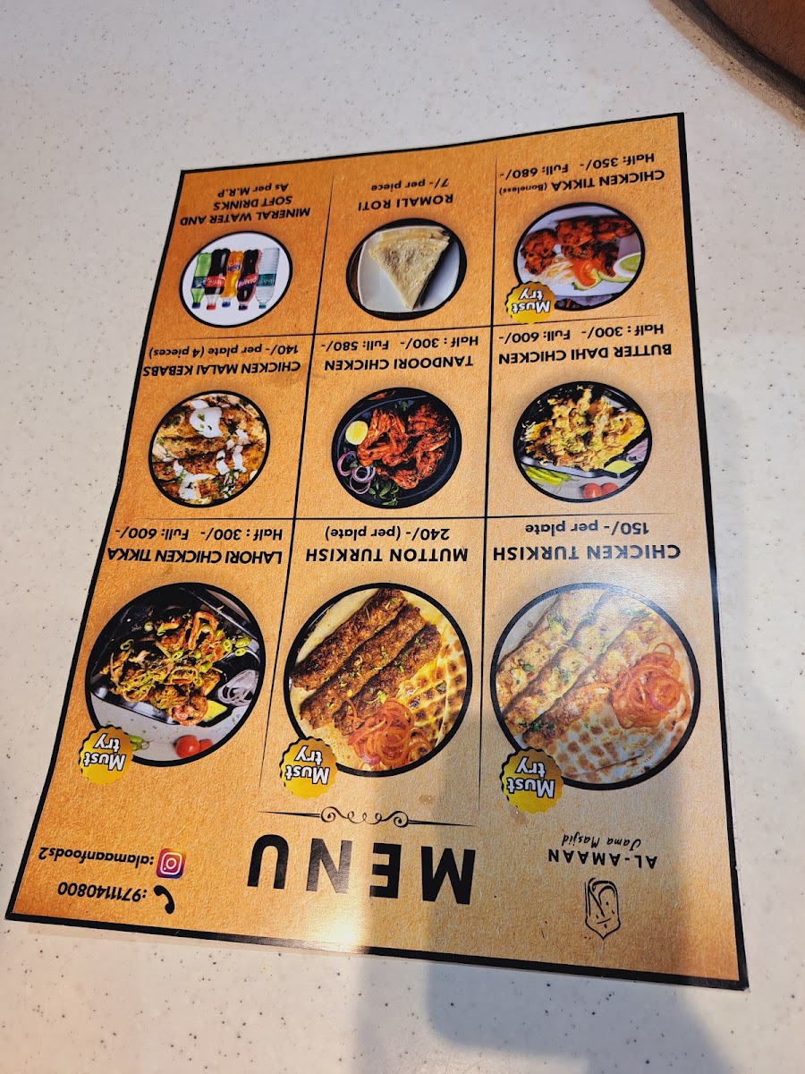 Menu Al-Amaan Kebabs And More-4