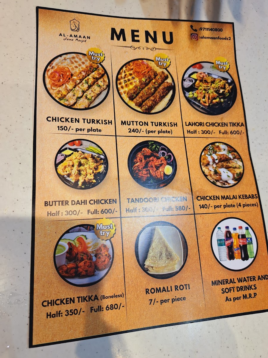 Menu Al-Amaan Kebabs And More-6