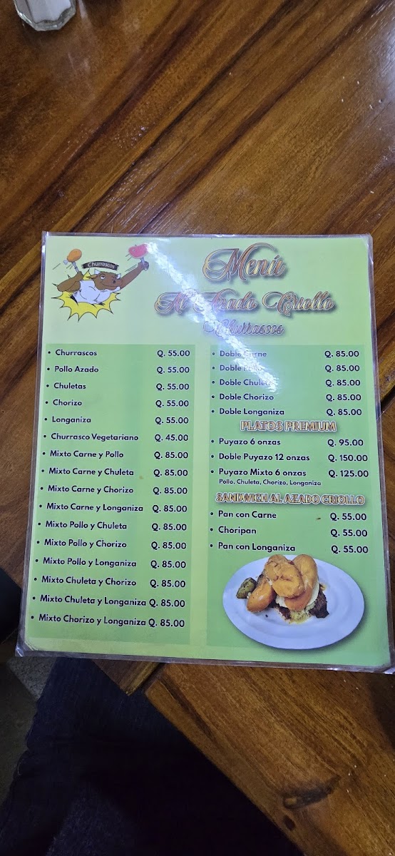 Menu Al Asado Criollo-5