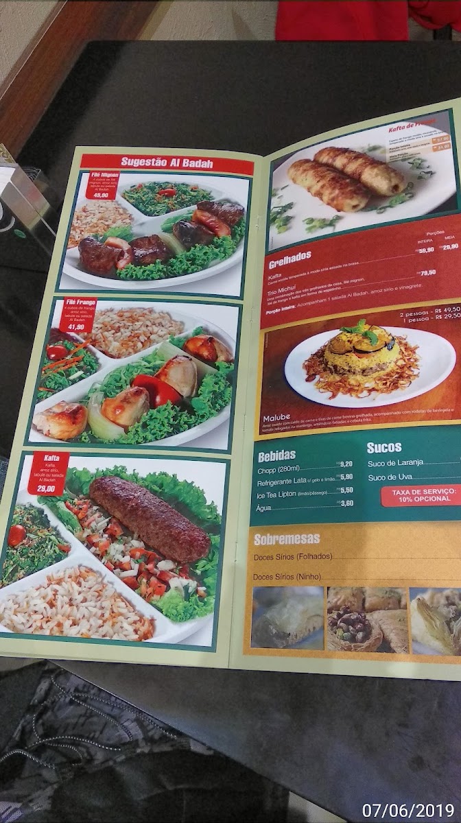 Menu Al Badah-1